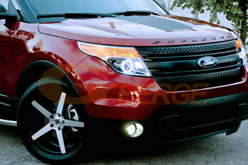За Ford Explorer 2011 2012 2013 2014 2015 Ultra Bright COB Led Angel Eyes Kit Halo Rings Аксесоари за ремонт на кола