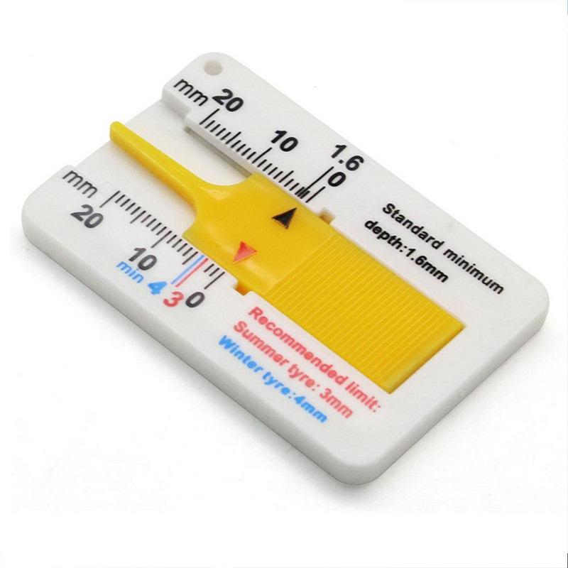 Riglă pentru banda de rulare a anvelopei pentru anvelope Indicator de adâncime a benzii de rulare a anvelopei Caliper de adâncime 0-20 mm