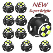 10Gb T3 T4.2 T4.7 Super Bright LED spuldzes Auto salona paneļa mērītājs Speedo Dash Lamp Auto paneļa instrumentu klastera gaismas 12V