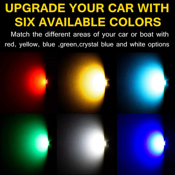 10 τεμ. T3 T4.2 T4.7 Super Bright LED Bulbs Auto Εσωτερικό Πίνακας Μετρητής Speedo Dash Φωτιστικό Ταμπλό αυτοκινήτου Φώτα συμπλέγματος οργάνων 12V