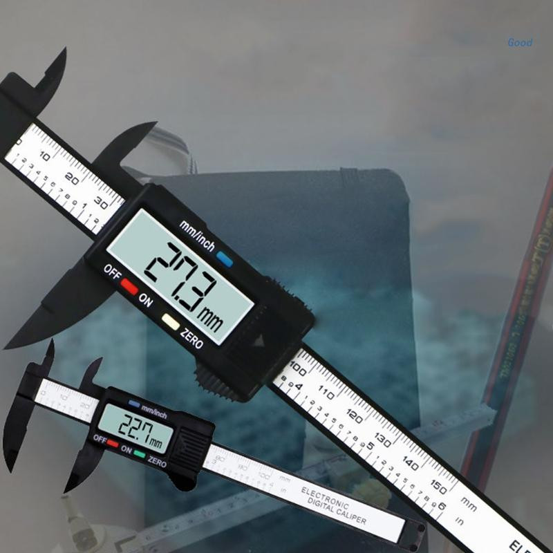 150 mm 100 mm LCD skaitmeninis elektroninis matuoklis nerūdijančio plieno Vernier apkabos liniuotė