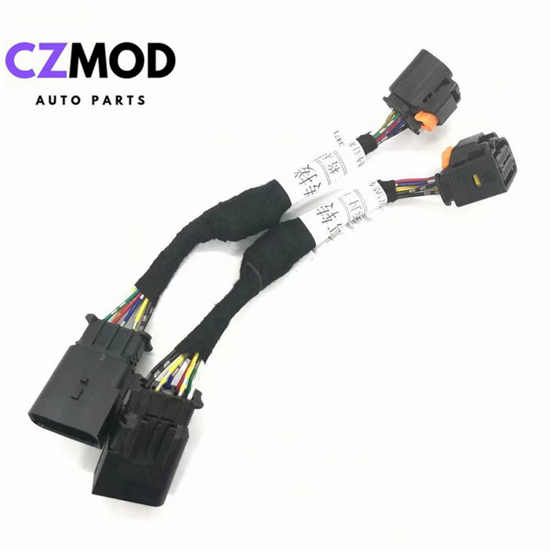 CZMOD automobilio priekinių žibintų modifikacijos atnaujinimas specialus laidų adapterio laidas, skirtas 17-21 Peugeot 5008 nuo LED iki LED Plug and Play