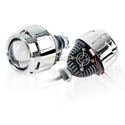 2,5 colio automobilio LED projektoriaus lęšis mėlyna danga medaus šukas naujas dizainas 80w tolimosios ir artimosios šviesos universalus objektyvo modifikavimas