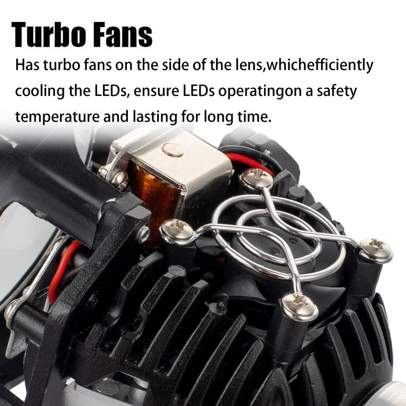 2,5 colio automobilio LED projektoriaus lęšis mėlyna danga medaus šukas naujas dizainas 80w tolimosios ir artimosios šviesos universalus objektyvo modifikavimas