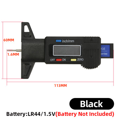 Digitalni mjerač dubine gaznog sloja gume za automobile Mjerači debljine Sustav za praćenje dubine Kaliper Alat za mjerenje automatskog otkrivanja istrošenosti guma