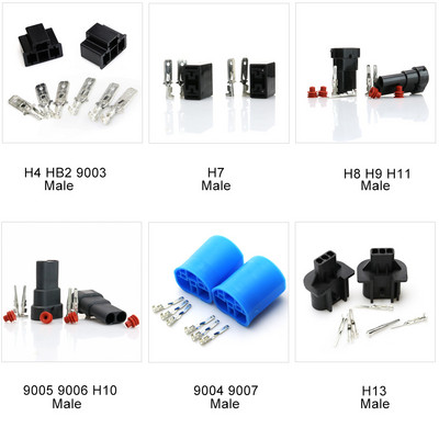 H4 9003 HB2 keraminis moteriškas lizdo adapterio lemputės laikiklis vyriškas priekinių žibintų jungtis H1 H7 H8 H11 9005 9006 lempos kištukas HID AMP gnybtas