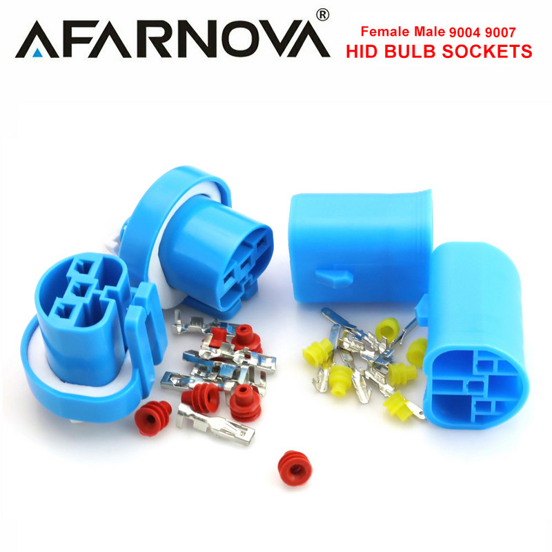 H4 9003 HB2 keraminis moteriškas lizdo adapterio lemputės laikiklis vyriškas priekinių žibintų jungtis H1 H7 H8 H11 9005 9006 lempos kištukas HID AMP gnybtas