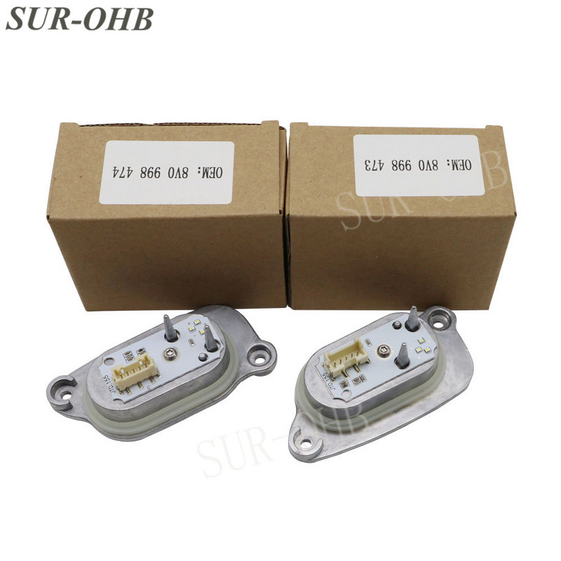 Naujas LED DRL Xenon priekinis žibintas L B011482-A 8V0998473 90070222 Modulis Šviesos šaltinis R B101139-A 8V0998474 90070222 A3 S3 8V automobiliui