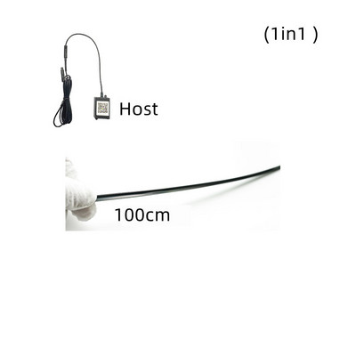 6 σε 1 Συμφωνικό αυτοκίνητο Φώτα περιβάλλοντος RGB εσωτερικό αυτοκινήτου Ακρυλικό φως οδηγός οπτικών ινών Universal φώτα ατμόσφαιρας διακόσμησης αυτοκινήτου