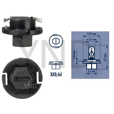 200 vnt. T10-S1/V2 T5-S1/V2 T6.5-V2 B8.3D B8.4D B8.5D automobilio šviesos lizdas Twist Lock pleišto brūkšnys šviesos pagrindo pasukamas lizdas