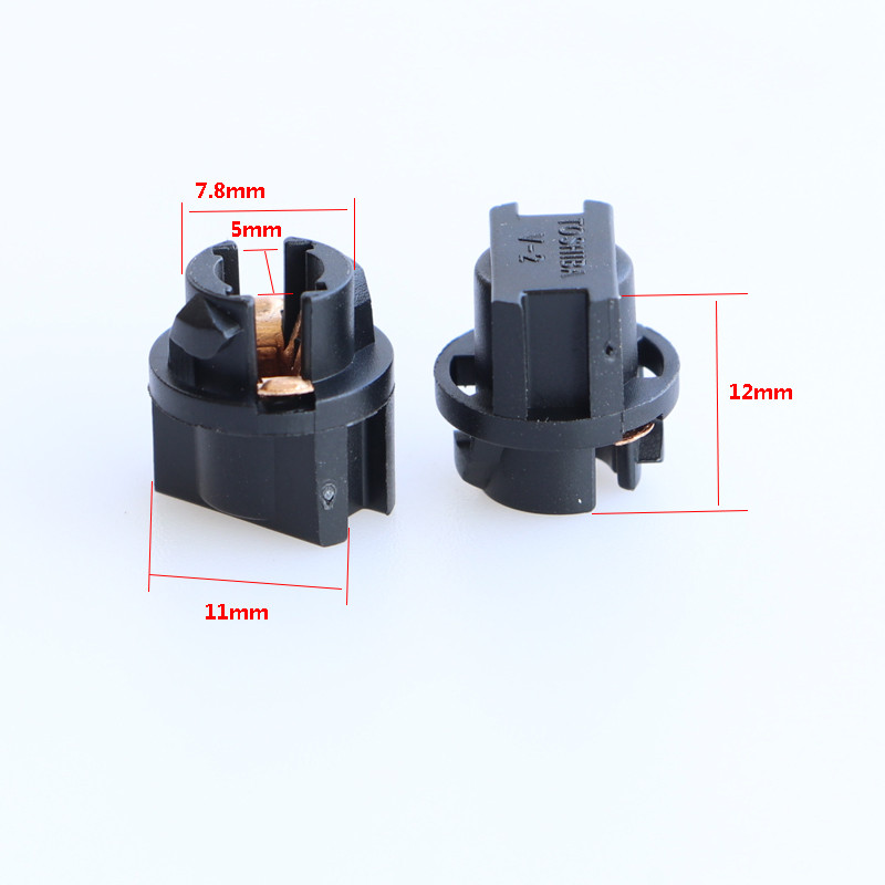 Baza becului T5 Soclu de blocare prin răsucire, neagră, pentru accesorii pentru iluminarea instrumentului de bord al mașinii