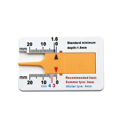 Μετρητής βάθους ελαστικού τροχού αυτοκινήτου 0-20 χιλιοστά Μετρητής βάθους ελαστικού τροχού αυτοκινήτου Ενδεικτική λυχνία βάθους μετρητή τροχού Αξεσουάρ για Audi Bwm Honda