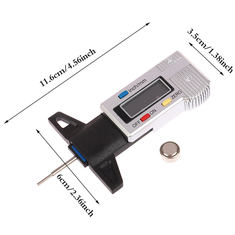 Ψηφιακό ελαστικό αυτοκινήτου Μετρητής βάθους πέλματος ελαστικού αυτοκινήτου Μετρητής εργαλείου δαγκάνα πάχους μετρητές Σύστημα παρακολούθησης πέλματος