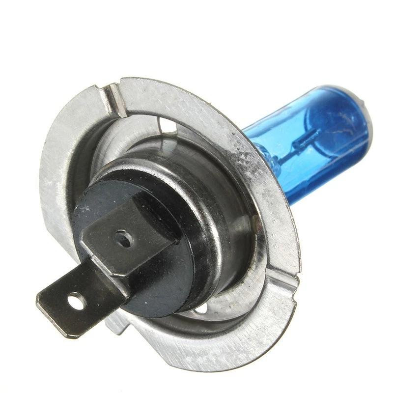 2 buc H7 6000K far cu halogen pe gaz Carcasa albastra ofera becuri cu lumina alba 55W 12V faruri auto