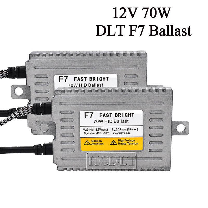 HCDLT New F7 70W DLT HID Slim Ballast AC 12V Car Light Xenon Bloc de aprindere Reactor pentru mașină Retrofit 70W HID Kit bec far