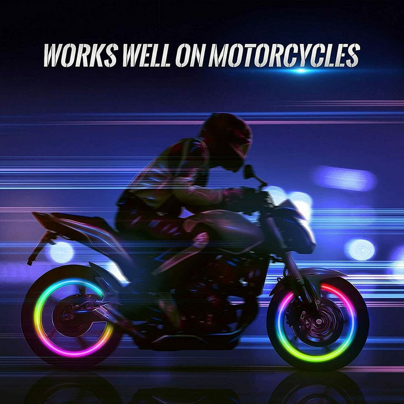 2 buc roți de mașină anvelope lumină LED colorată lampă cu supapă capace pentru tija supapei de aer capac accesorii pentru biciclete de munte biciclete motociclete