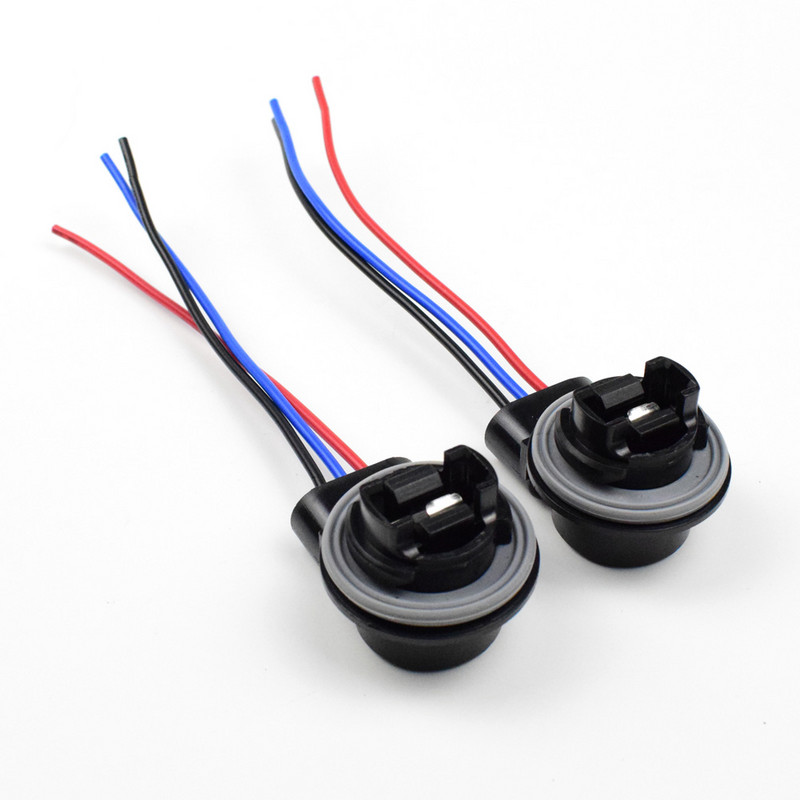 2tk T25 3157 P27/7W kaabli pistik pakend külgvalgusti tagasilülitus lambi adapter pistikupesa hoidik juhtme pistik autotarvikud Dyoung