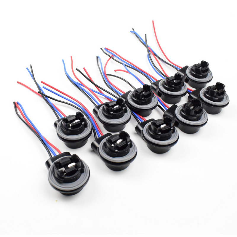 2tk T25 3157 P27/7W kaabli pistik pakend külgvalgusti tagasilülitus lambi adapter pistikupesa hoidik juhtme pistik autotarvikud Dyoung