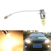 Hippcron 2 buc. Lampă cu halogen H3 Galben 12V 55W 3000K Xenon strălucitor din sticlă de cuarț Bec auto pentru lumină de ceață