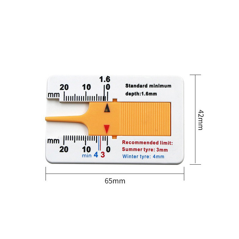 Ένδειξη 0-20 χιλιοστών Φορητό SUV Αυτοκινήτου Ελαστικού Βάθος Πέλμα Μετρητής Πλαστικό αυλάκι πέλματος ελαστικού Μέτρηση Συντήρηση Αξεσουάρ εργαλείου