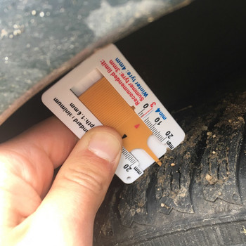 Βυθόμετρο ελαστικών αυτοκινήτου Auto Tire Tread Depth Gauge Measure Tool 0-20mm Indicator Measrement Supplies for Motorcycle Trailer Van RV