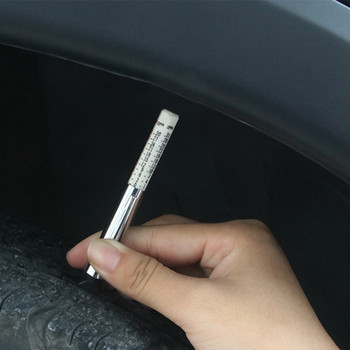 25 мм универсална линийка за дълбочина на протектора на автомобилни гуми Инструменти за ремонт на инспекция на шарка на протектора на гуми Писалка за измерване на дълбочината Аксесоари за ремонт на автомобили
