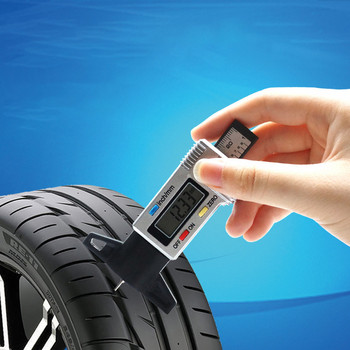 Цифров уред за измерване на дълбочината на протектора на гумите за автомобилни гуми Измервателен инструмент Шублер Измерватели на дебелината Система за наблюдение на протектора