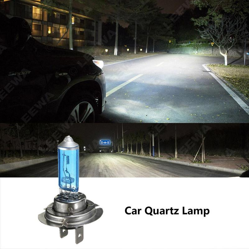 Faruri auto 12V 55W 100W H7 Bec cu halogen Becuri alb diamant pentru proiector cu faza scurta pentru accesorii auto