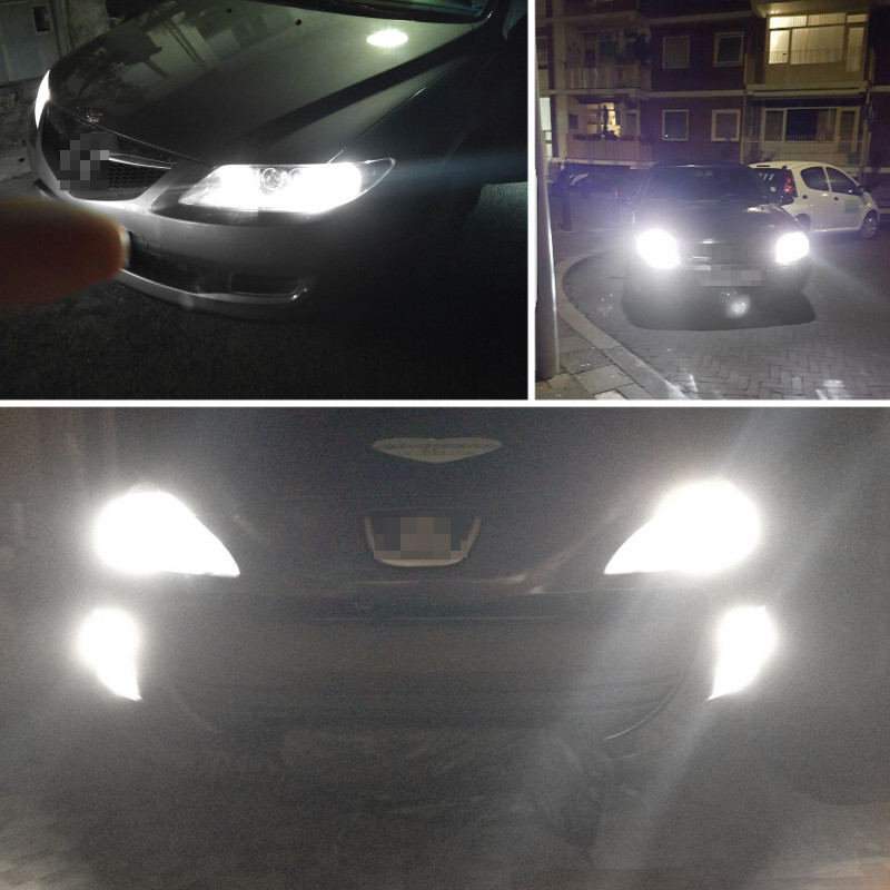 FISHBERG H3 Super Bright halogeninės lemputės H1 H4 H7 H11 9005 HB3 9006 HB4 55W 12V 5000K Automobilio priekiniai rūko žibintai vairavimo žibintas baltas