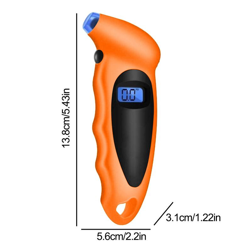 Ψηφιακός μετρητής πίεσης αέρα ελαστικών 100 PSL Ελεγκτής βαρόμετρου μανόμετρου οθόνης LCD για αξεσουάρ μοτοσυκλετών φορτηγών αυτοκινήτων