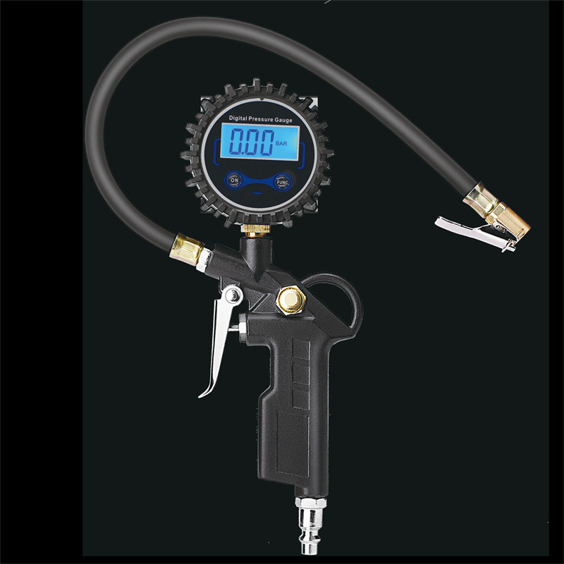 Skaitmeninis automobilio padangų oro slėgio pripūtimo matuoklis LED ekranas Didelio tikslumo skaitmeninis automobilio padangų slėgio matavimo prietaisas