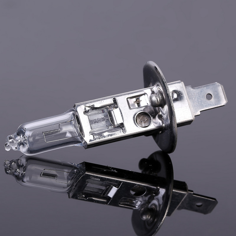 1 pora 12V H1 55W halogeninė lemputė geltona 4300K skaidraus stiklo automobilio priekinis žibintas automatinis halogeninis rūko žibintas Automobilių žibintai