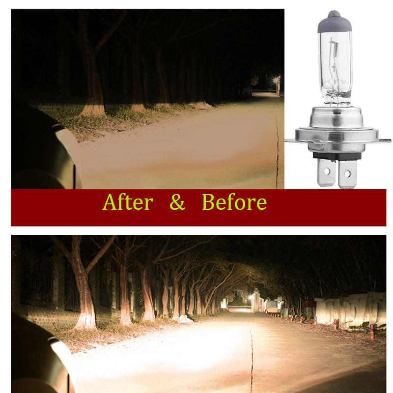 2PC H7 100w 24V Bec cu halogen 4000k H7 px26d Galben soare Lampă de ceață Parcare Lumină clară Stil auto Sursă de lumină Auto