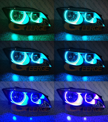 За Scion TC 2005 2006 2007 RF дистанционно Bluetooth-съвместимо APP Многоцветно ултра ярко RGB LED ангелски очи Комплект Halo Rings