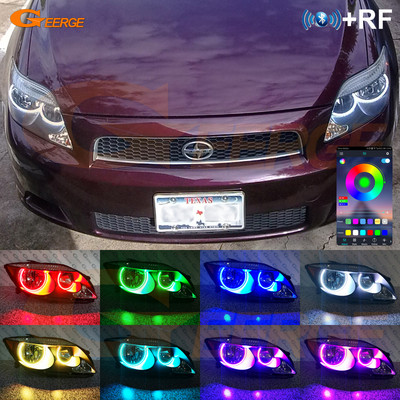 Za Scion TC 2005 2006 2007 RF daljinski upravljač Bluetooth-kompatibilna APP Multi-Color Ultra Bright RGB Led Angel Eyes Kit Halo prstenovi