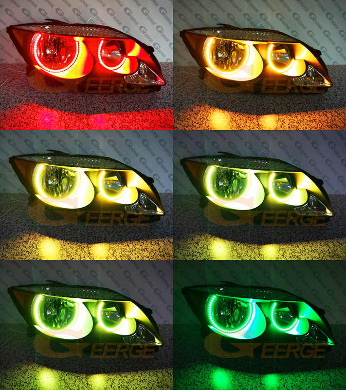 Scion TC 2005 2006 2007 RF Remote Bluetooth-kompatibilis APP többszínű, rendkívül fényes RGB Led Angel Eyes Kit halo gyűrűkhöz