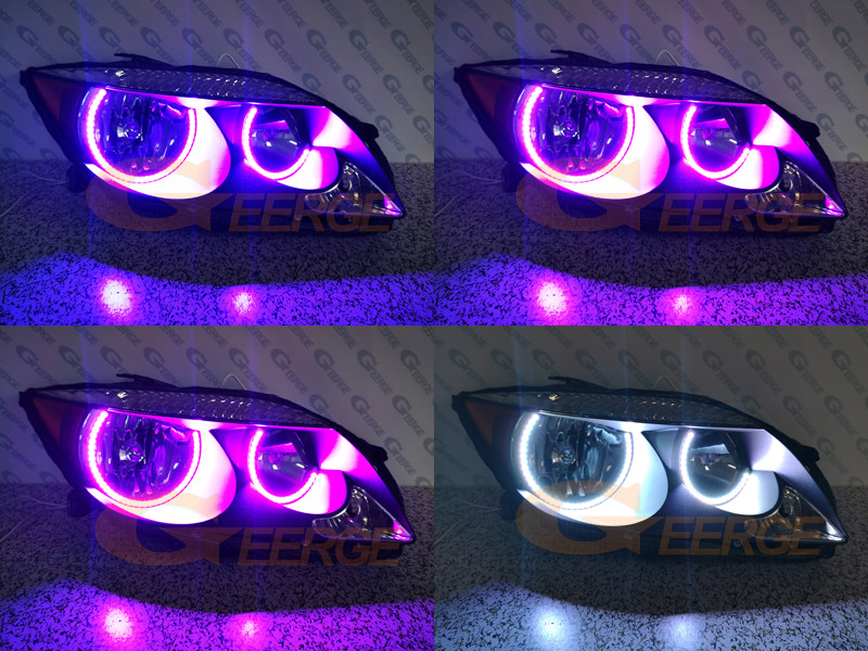 Scion TC 2005 2006 2007 RF Remote Bluetooth-kompatibilis APP többszínű, rendkívül fényes RGB Led Angel Eyes Kit halo gyűrűkhöz