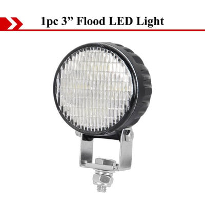 CREK Faruri de ceață pentru mașină de 3 inchi, 12V 24V, far pentru motocicletă, lampă de lucru LED rotundă pentru ATV UAZ Off Road 4x4, camion, barcă, suflantă de zăpadă Niva