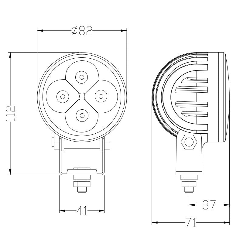 CREK Faruri de ceață pentru mașină de 3 inchi, 12V 24V, far pentru motocicletă, lampă de lucru LED rotundă pentru ATV UAZ Off Road 4x4, camion, barcă, suflantă de zăpadă Niva