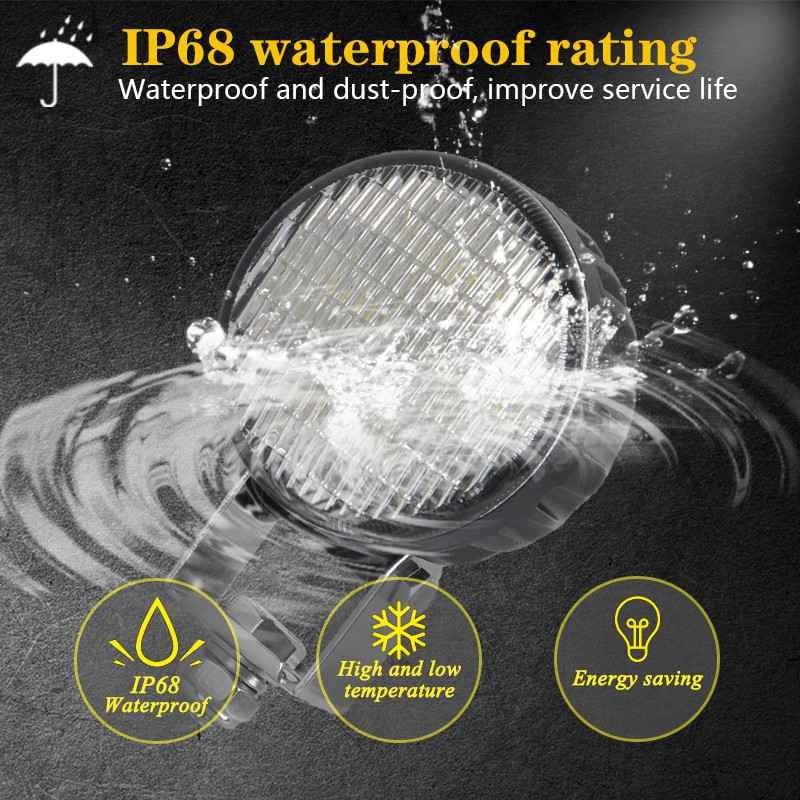 CREK Faruri de ceață pentru mașină de 3 inchi, 12V 24V, far pentru motocicletă, lampă de lucru LED rotundă pentru ATV UAZ Off Road 4x4, camion, barcă, suflantă de zăpadă Niva