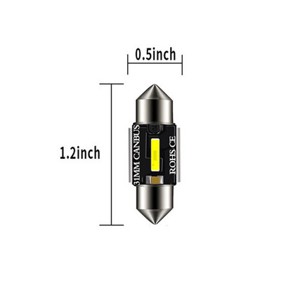 1kom C5W C10W LED žarulje Canbus Festoon-31 MM 36 MM 39 MM 41 MM CSP 1860 NO ERROR Svjetlo za kupolu unutarnjeg automobila Svjetlo za čitanje