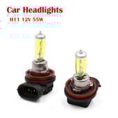 2 τμχ Μπροστινός φανός ομίχλης Προβολείς αυτοκινήτου Λαμπτήρες αλογόνου Xenon H11 12V 55W Κίτρινο/Πολύχρωμα Φώτα Λαμπτήρες Αυτοκινήτου Προβολείς Ομίχλης