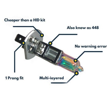 2бр. Автомобилни фарове H1 Халогенна крушка 12V 55W Жълто злато 5000K 1300Lm Кварцови фарове за автоматична мъгла Автомобилна стъклена лампа