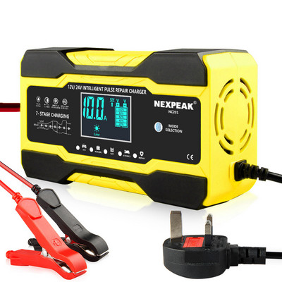 12V 10A auto auto punjač baterija LED zaslon 220V 110V EU US Smart Automotive Truck Motocikl Pulse Auto punjač za olovnu kiselinu