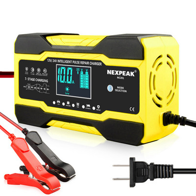 12V 10A auto auto punjač baterija LED zaslon 220V 110V EU US Smart Automotive Truck Motocikl Pulse Auto punjač za olovnu kiselinu