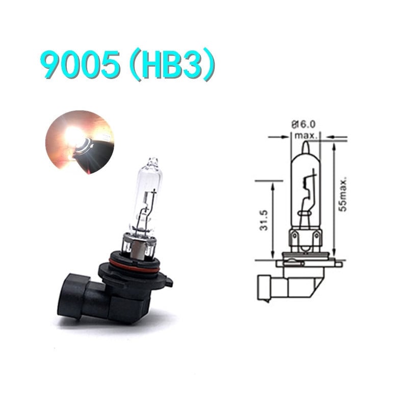 2 buc 12v 65w HB3 9005 Auto Bec cu halogen 4300K Super White Quartz Sticla Xenon Albastru Inchis Lampa pentru faruri pentru masina Faruri de ceata