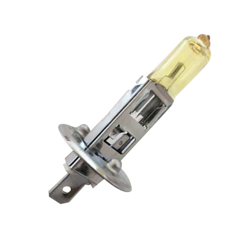 Oferta fierbinte 2 buc 12V Xenon Bright H1 55W 4000K Far cu halogen cu gaz galben Becuri Accesorii auto автомобильные товары