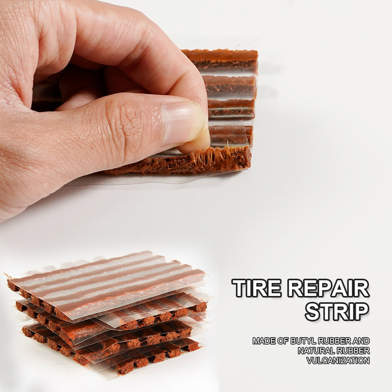 Automobilių padangų remonto įrankių rinkinys su guminėmis juostelėmis bekamerės padangos pradūrimo dygliukų rinkinys sunkvežimio motociklui