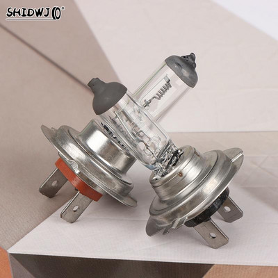 H7 halogeniniai priekiniai žibintai sunkvežimiams 24V75W100W 4200-4500K Itin balta šviesa 2 kontaktų LED tolimosios šviesos artimųjų žibintų lemputės rūko žibintas