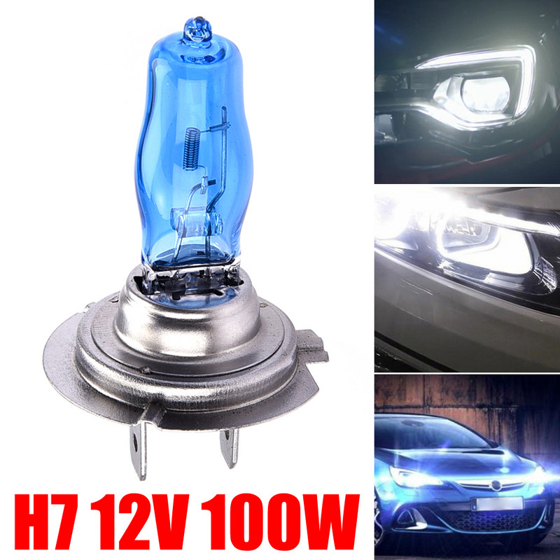 2 buc. HOD H7 Becuri cu halogen pentru faruri auto 12V 100W Lumina soarelui Ultra-alb 4500K Lampă de ceață acoperită cu Nano Accesorii auto de mare putere